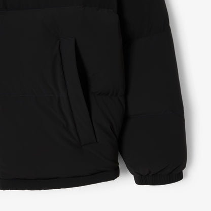 Lacoste Erkek Relaxed Fit Kapüşonlu Siyah Mont