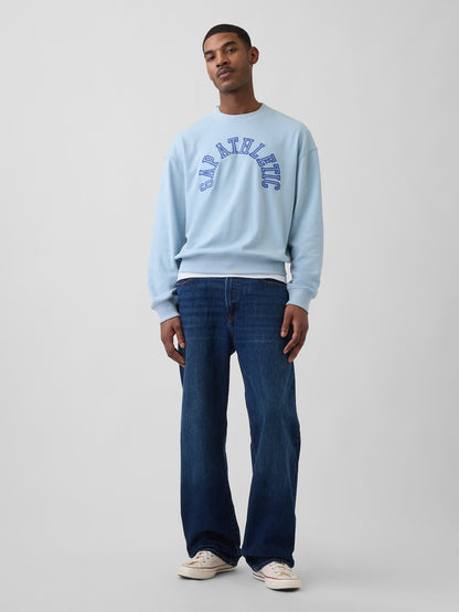 Açık Mavi Vintagesoft Terry Oversized Gap Athletic Sweatshirt