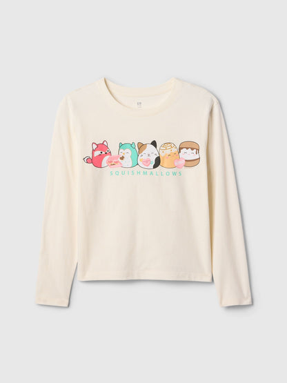 Bej Grafik Uzun Kollu T-shirt