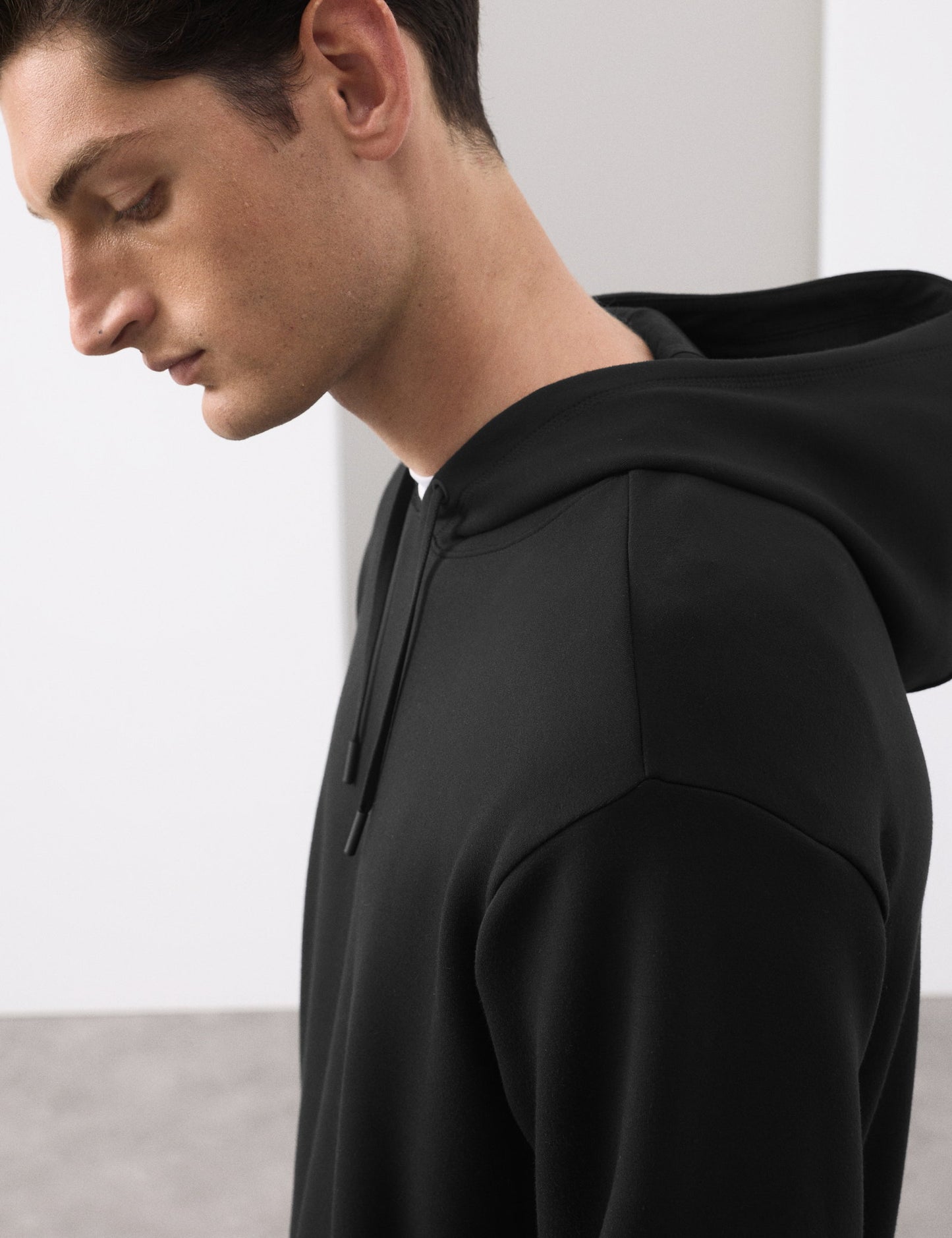 Modal Karışımlı Kapüşonlu Sweatshirt