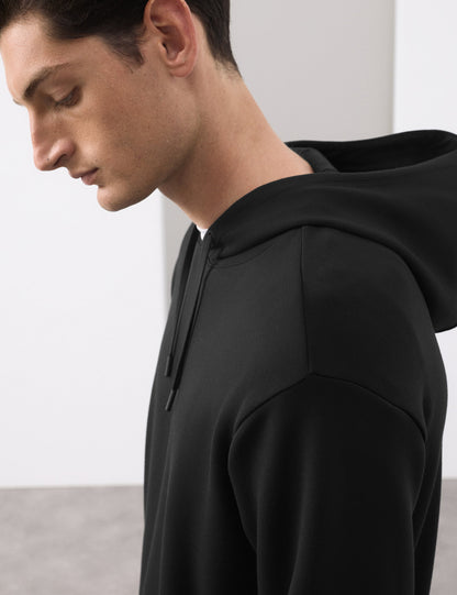 Modal Karışımlı Kapüşonlu Sweatshirt