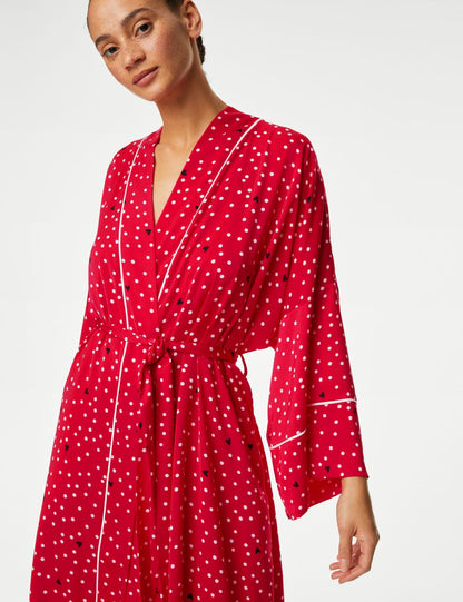 Dream Satin: Puantiye Desenli Sabahlık