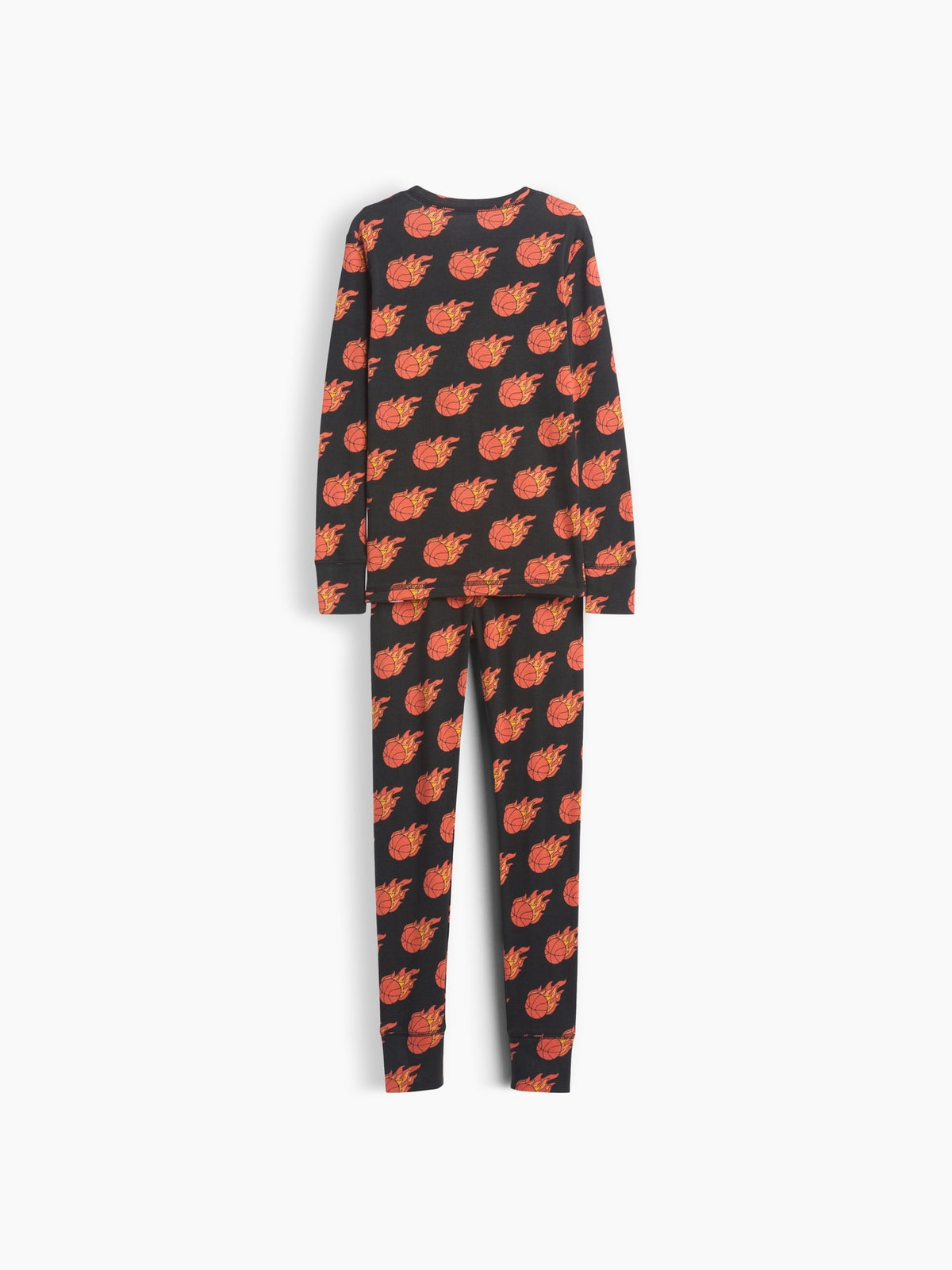 Siyah Organik Brushed Pamuk Pijama Takımı