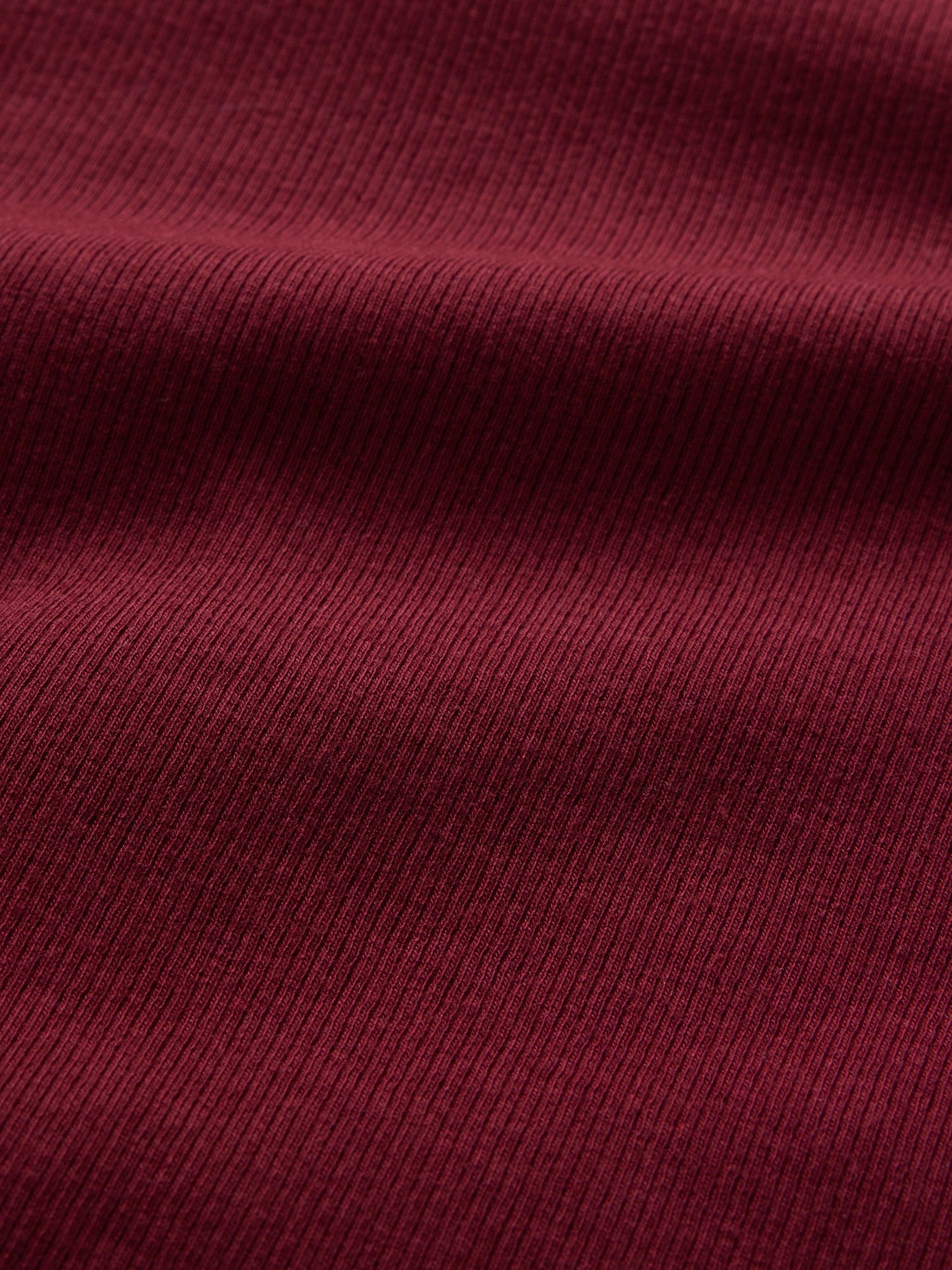 Bordo Modern Fitilli Crop Balıkçı Yaka T-shirt