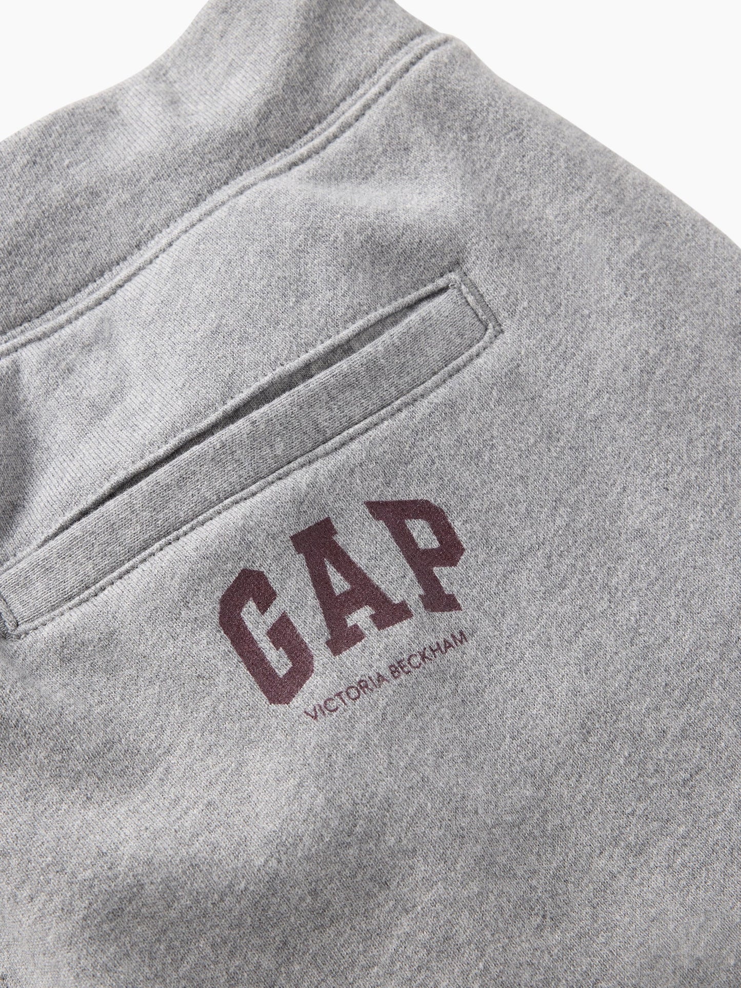 Gri Gap × Victoria Beckham Heavyweight Fransız Havlu Kumaş Jogger Eşofman Altı