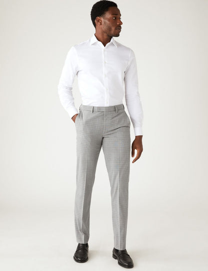 Tailored Fit Ekose Desenli Pantolon