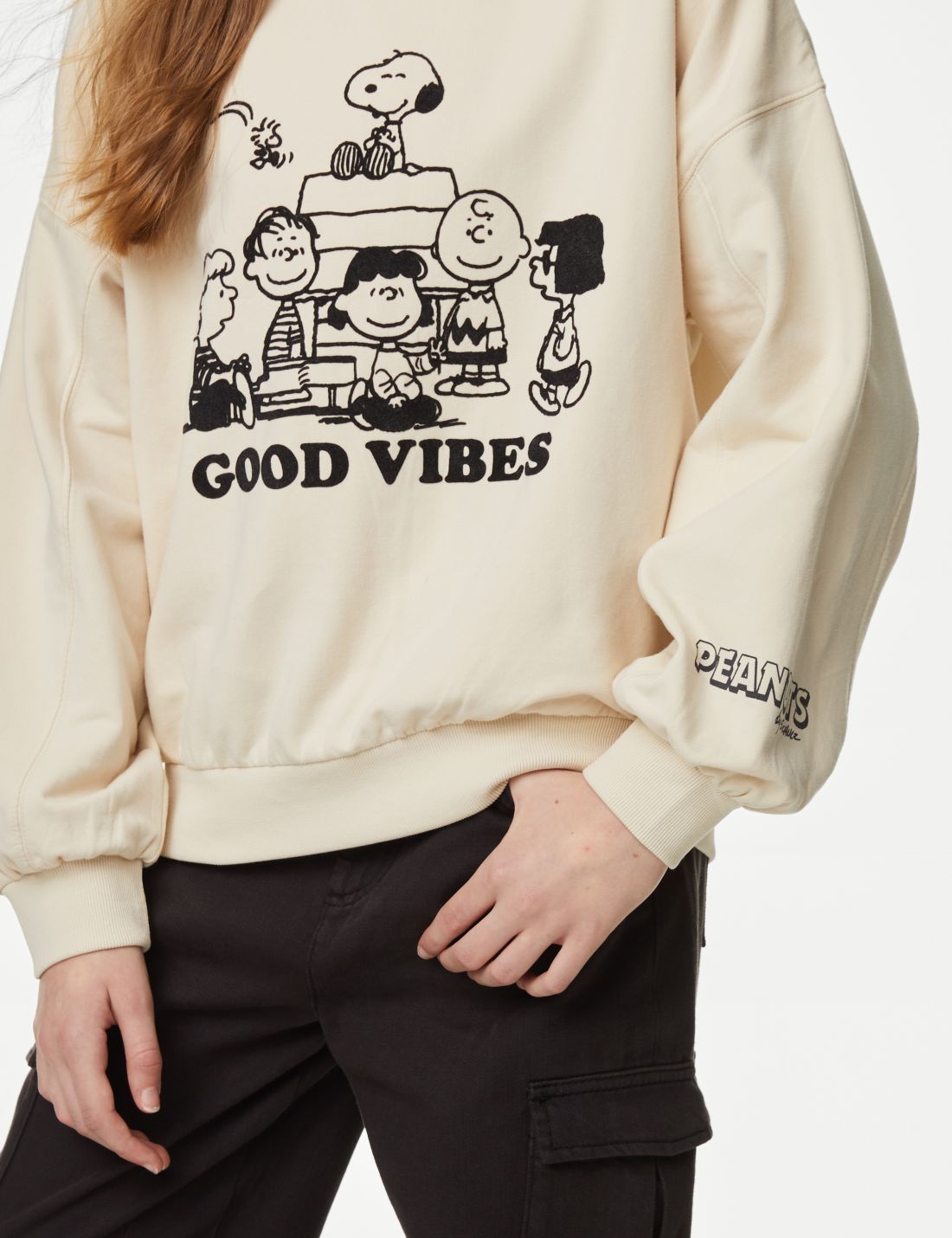 Snoopy™ Yuvarlak Yaka Sweatshirt (6-16 Yaş)