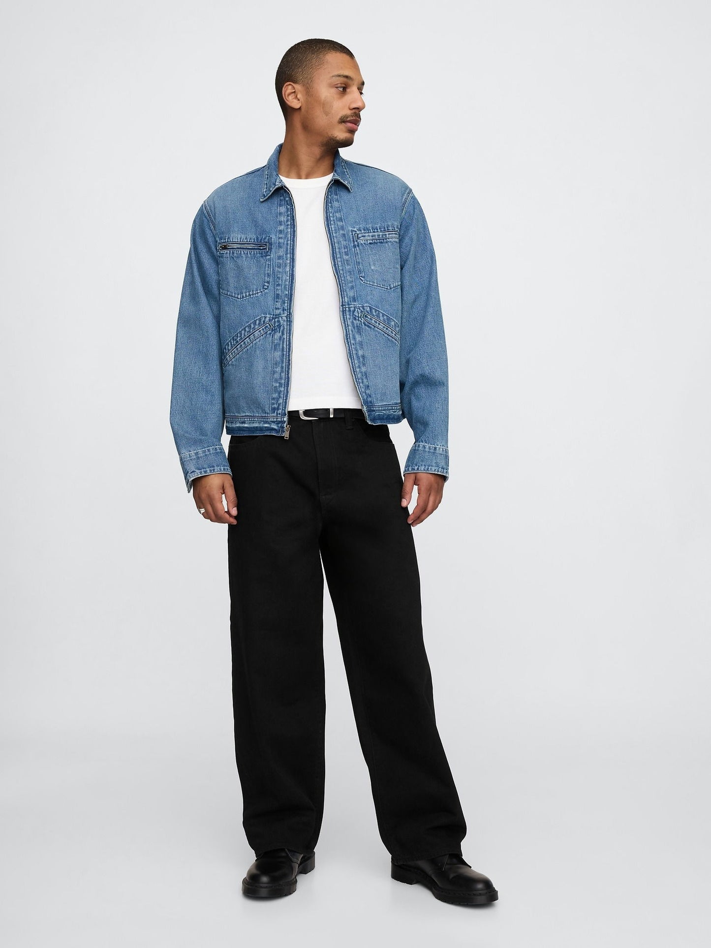Siyah Extra Baggy Jean Pantolon