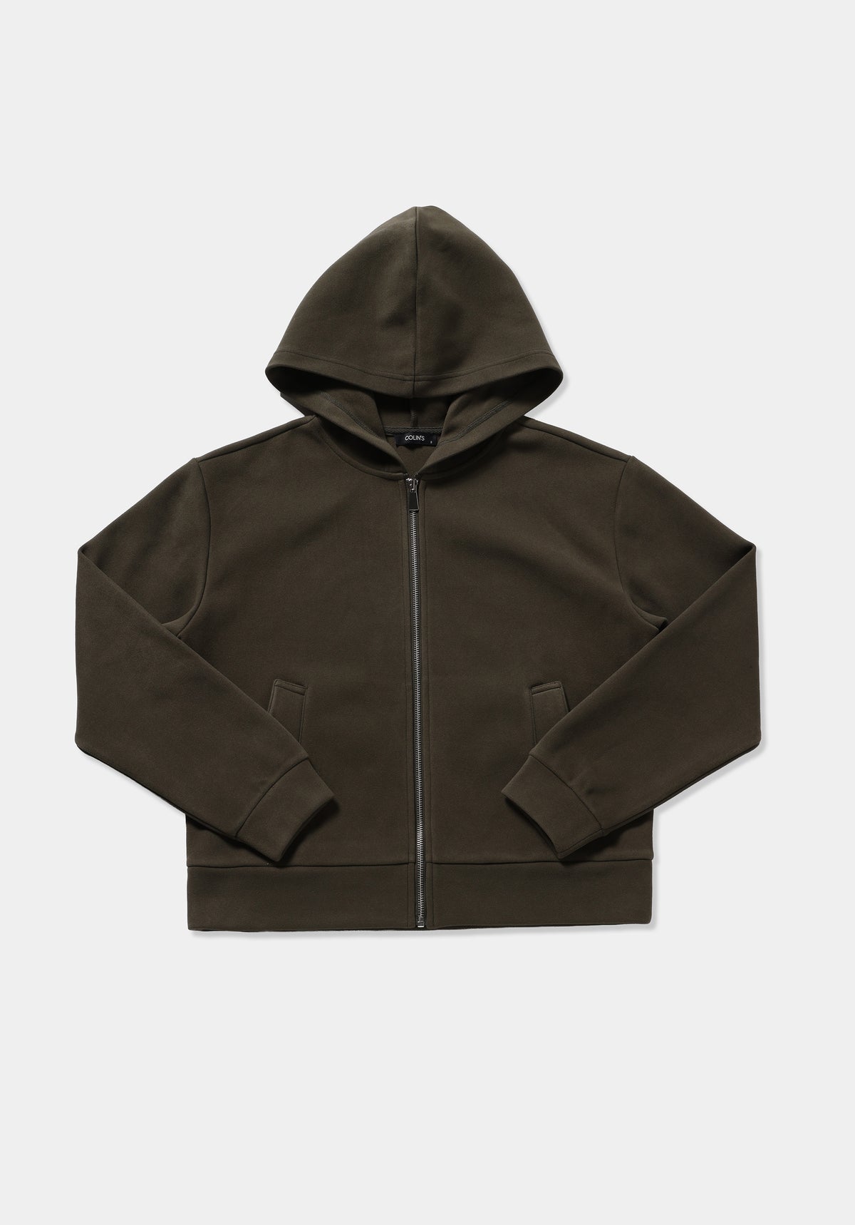 Regular Fit Kapüşonlu Düz Kadın Yeşil Sweatshirt