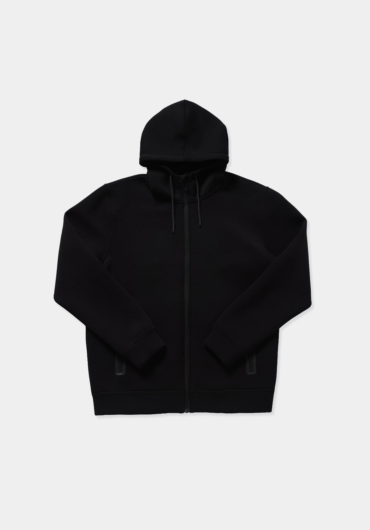 Regular Fit Kapüşonlu Düz Erkek Siyah Sweatshirt