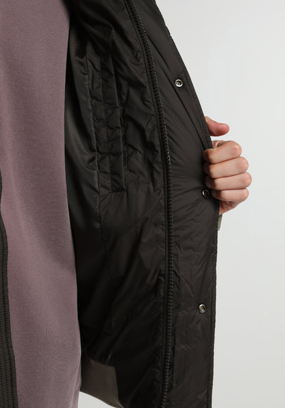 Regular Fit Çıkarılabilir Kapüşonlu Fermuarlı Astarlı Erkek Yeşil Mont