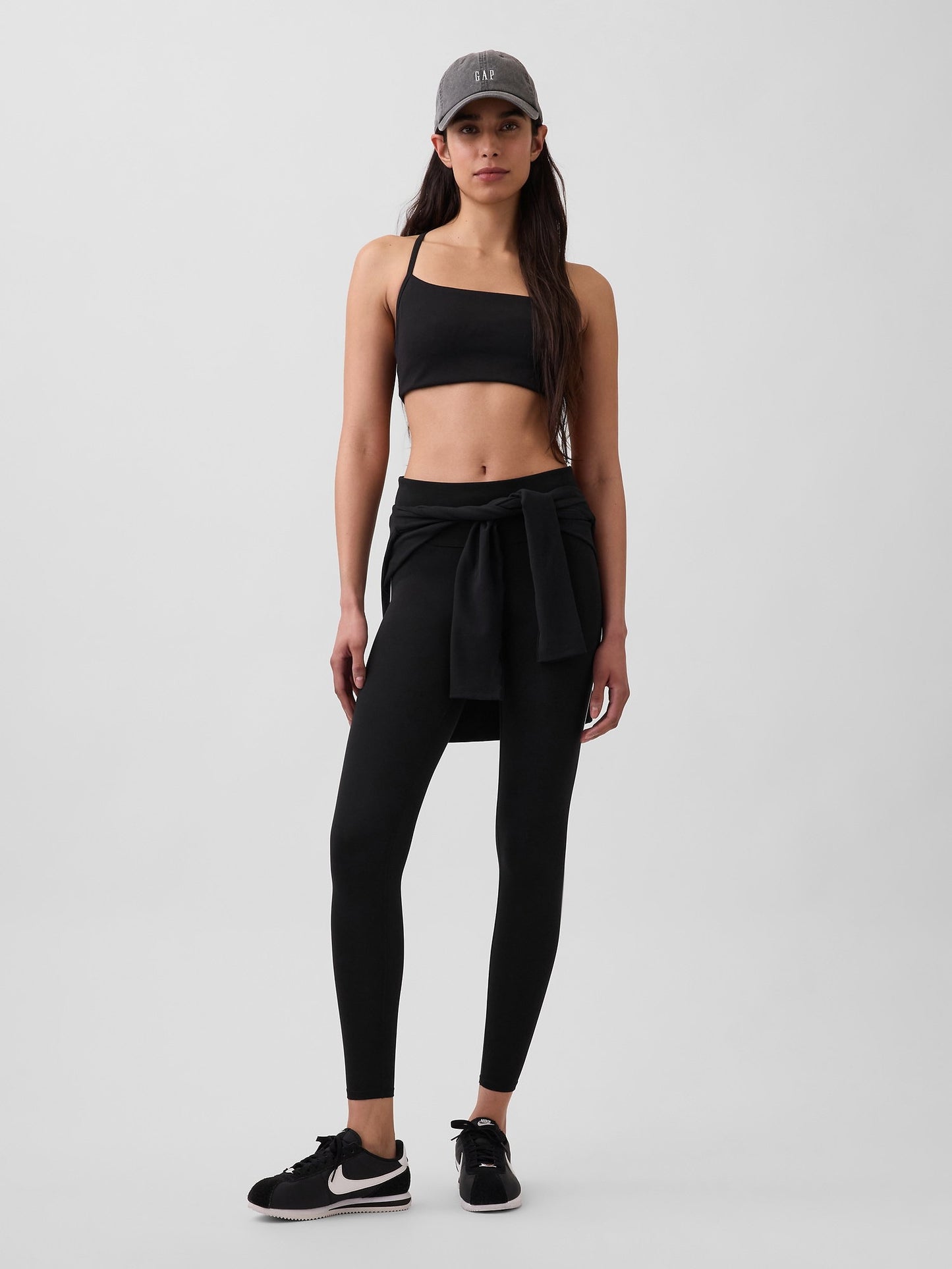 Siyah Gapfit Smooth Racerback Spor Sütyeni