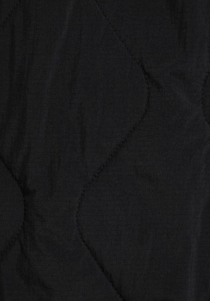 Oversize Fit Kapüşonlu Fermuarlı Astarlı Erkek Siyah Mont