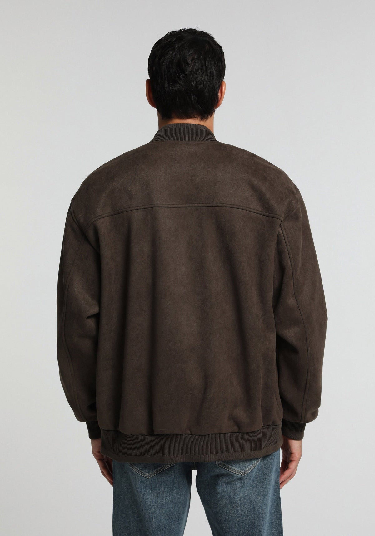 Regular Fit Yuvarlak Yaka Düğmeli Astarlı Erkek Kahverengi Mont Pu