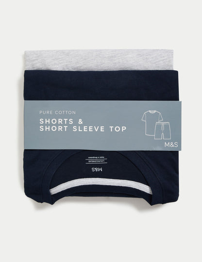 Regular Fit Kısa Kollu Pijama Takımı