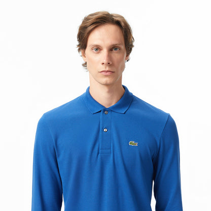 Lacoste L.12.12 Erkek Classic Fit Uzun Kollu Koyu Mavi Polo