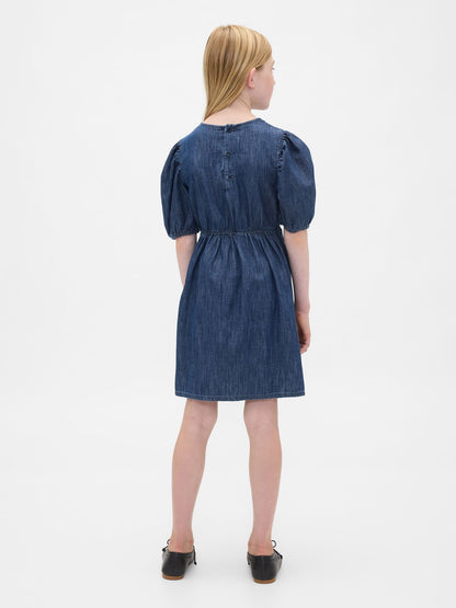 Mavi Denim Puff-sleeve Elbise