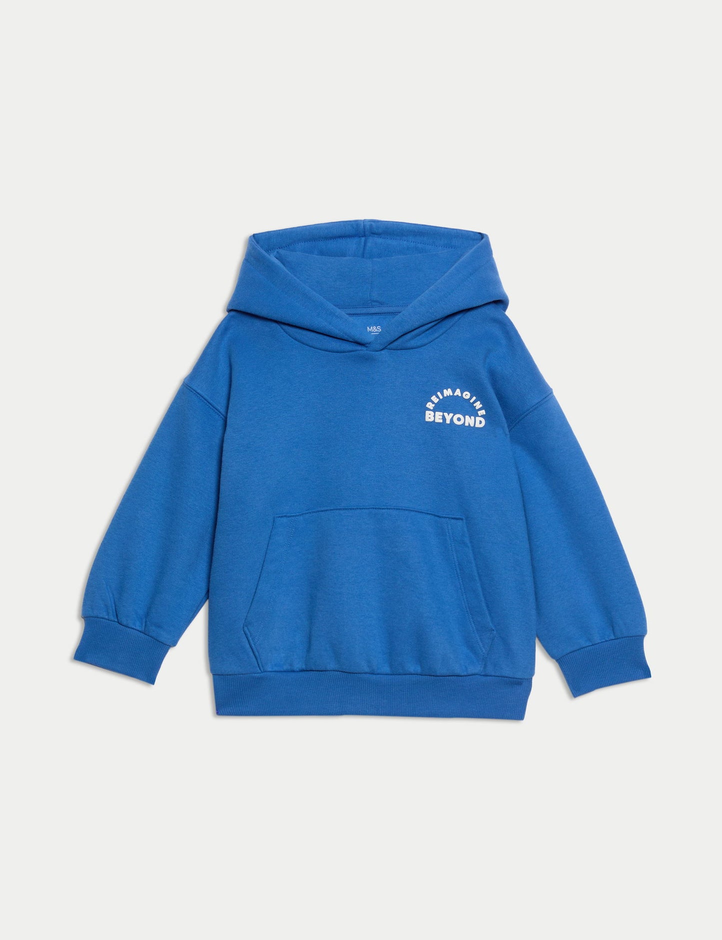 Pamuk Karışımlı Sloganlı Kapüşonlu Sweatshirt (2-8 Yaş)