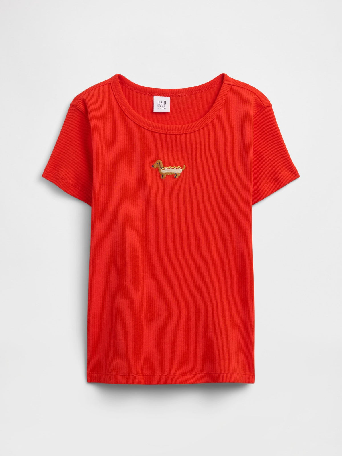 Kırmızı Fitilli Bisiklet Yaka T-shirt