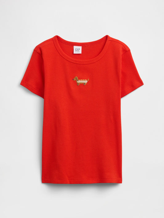 Açık Mavi Fitilli Bisiklet Yaka T-shirt