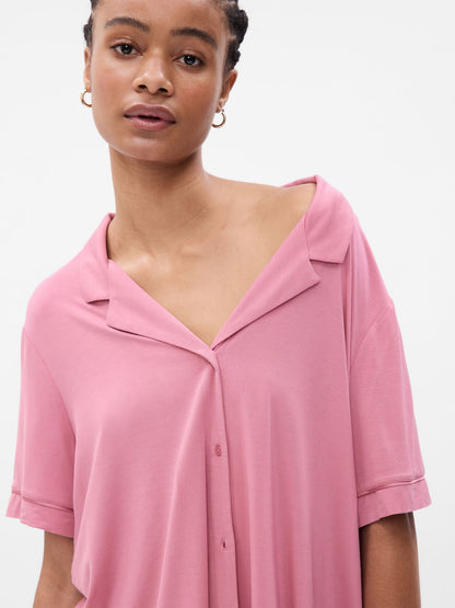 Pembe Modal Pijama Üstü