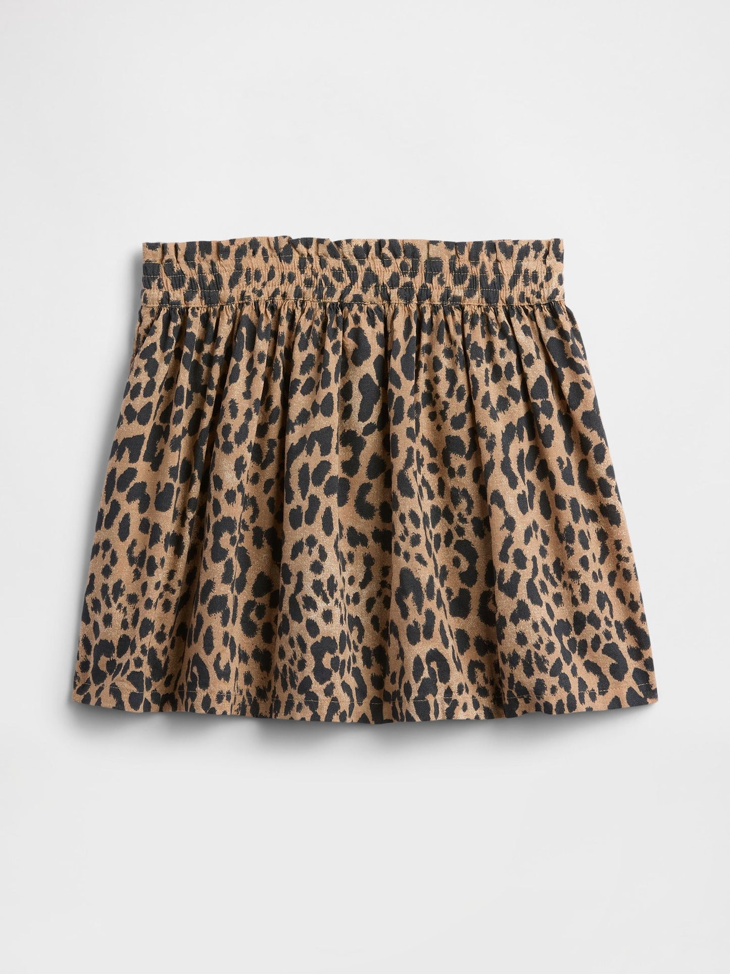 Kahverengi Leopar Desenli Etek