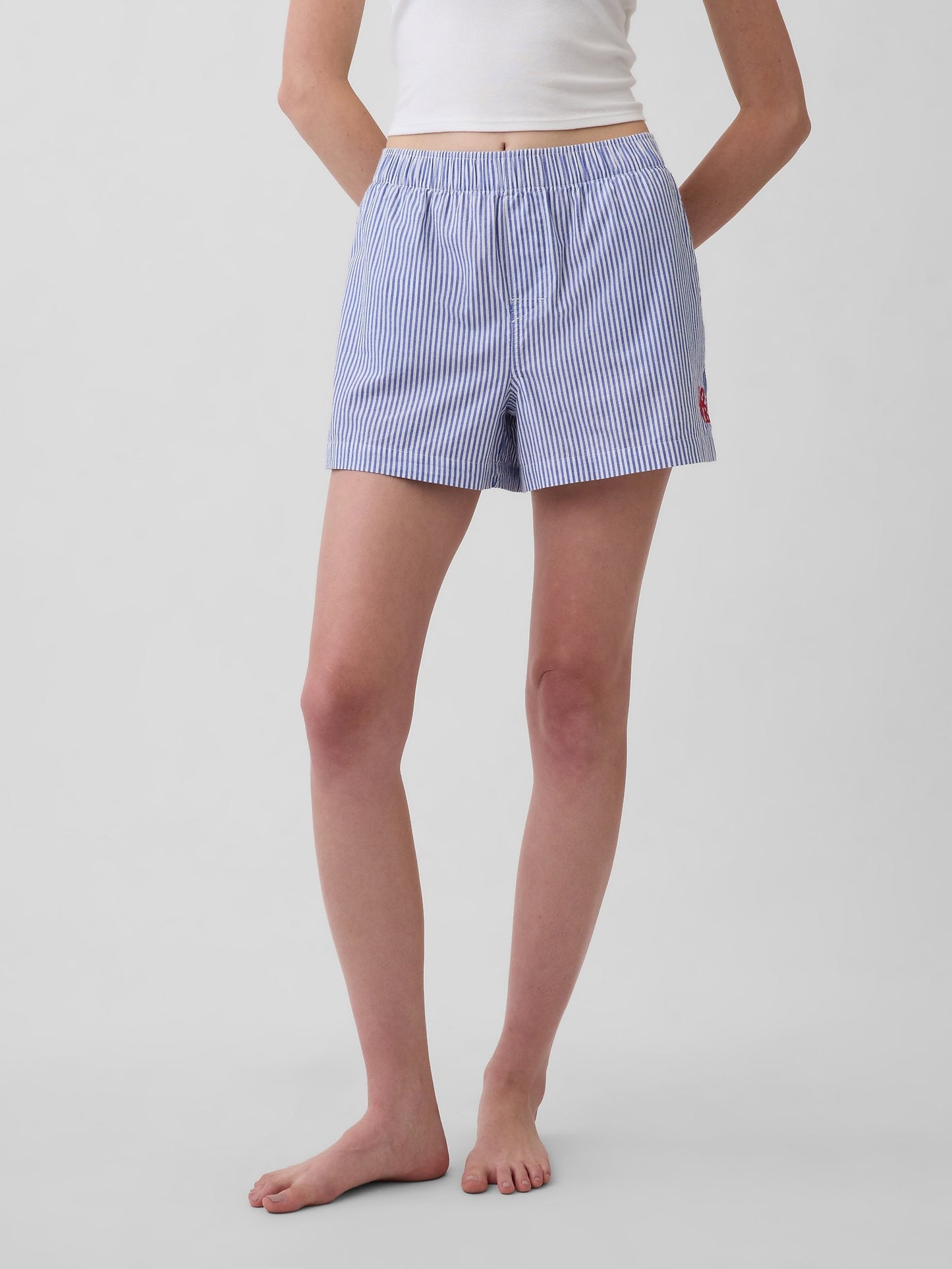 Mavi Robert Indiana Love Poplin Pijama Boxer Şort