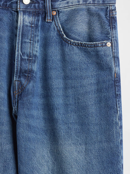 Koyu Mavi '90s Loose Jean Pantolon