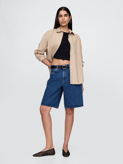 Mavi 11 Mid Rise Longline Denim Şort
