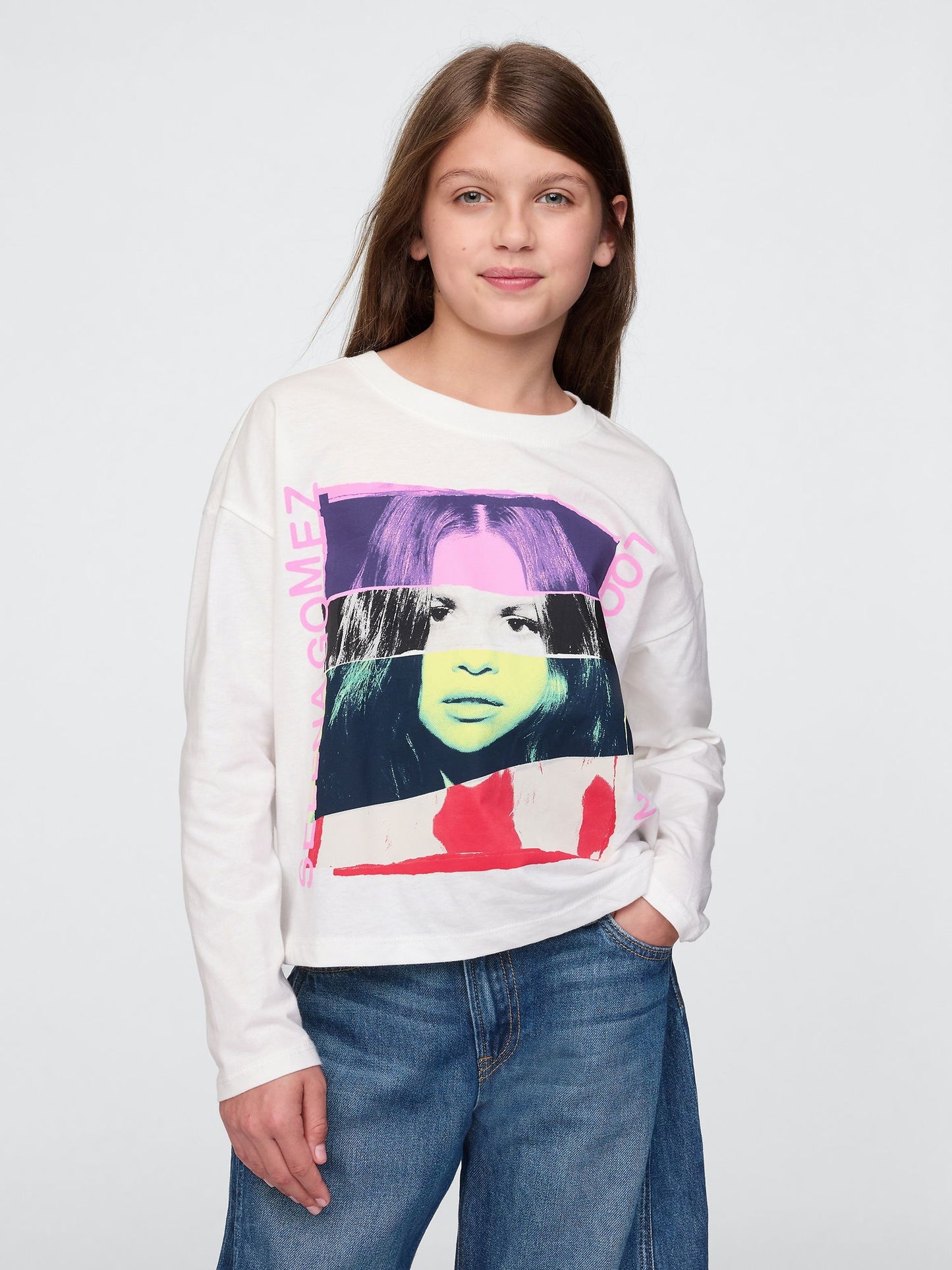 Beyaz Grafikli T-shirt