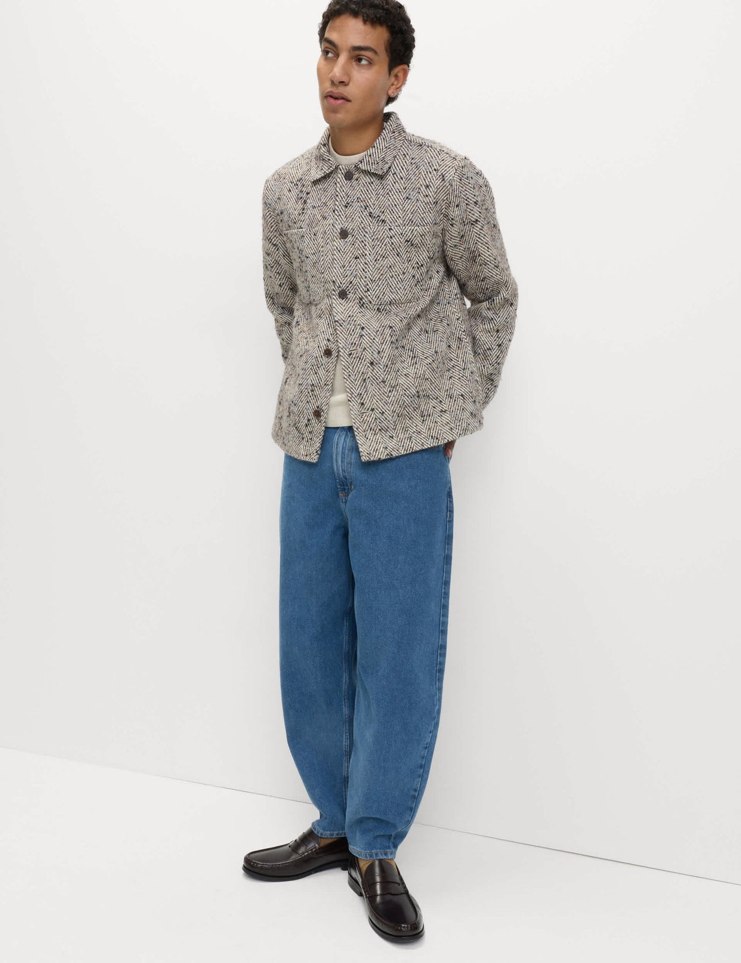 Pamuklu Barrel Leg Jean