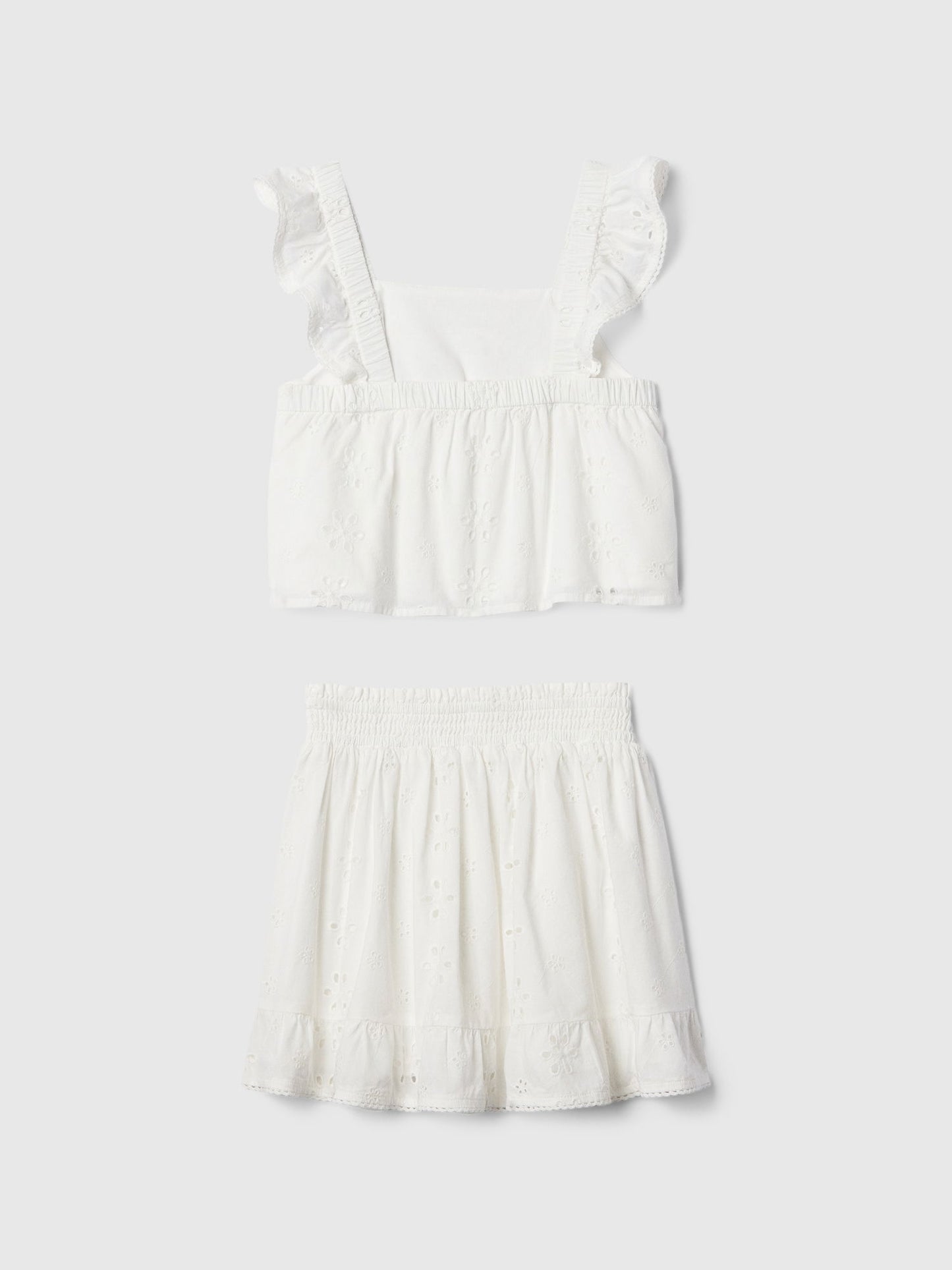 Beyaz Desenli Outfit Set