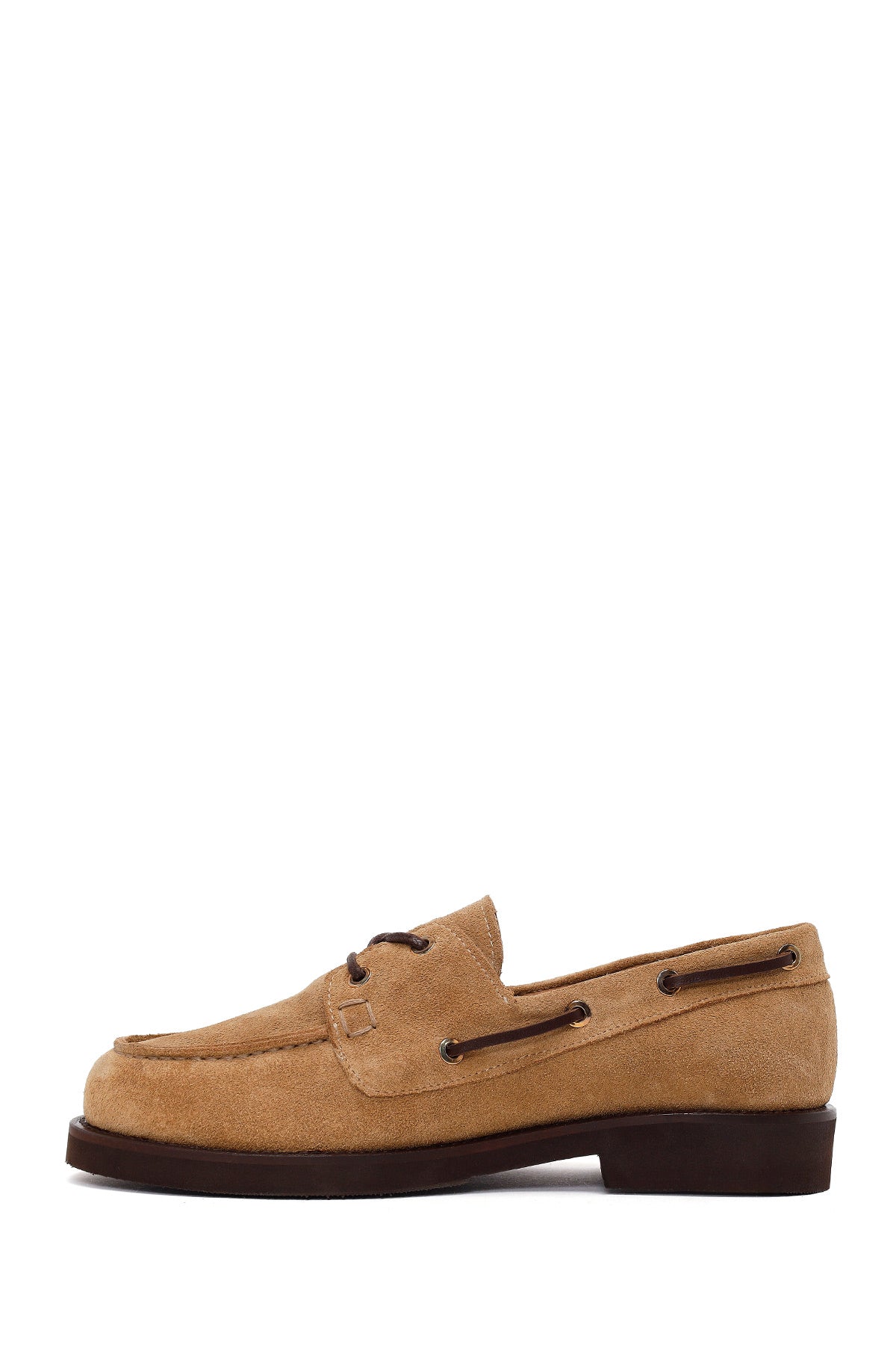 Kadın Camel Bağcıklı Süet Deri Casual Ayakkabı