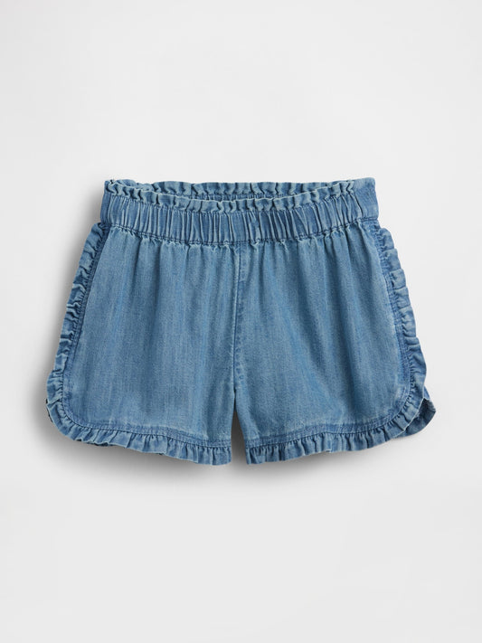 Mavi Denim Ruffle Pull-on Şort