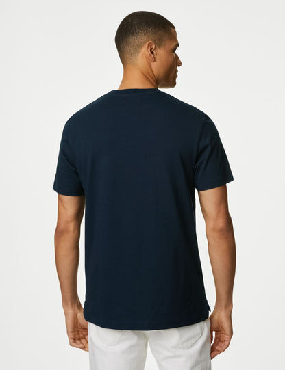 Saf Pamuklu Kısa Kollu T-shirt
