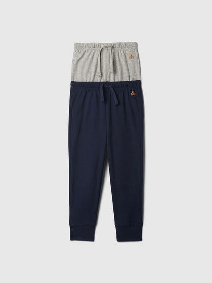 Gri Brannan Bear Işlemeli Pull-on Jogger 2'li Eşofman Altı