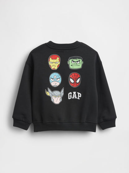 Siyah Vintagesoft Marvel Logo Sweatshirt