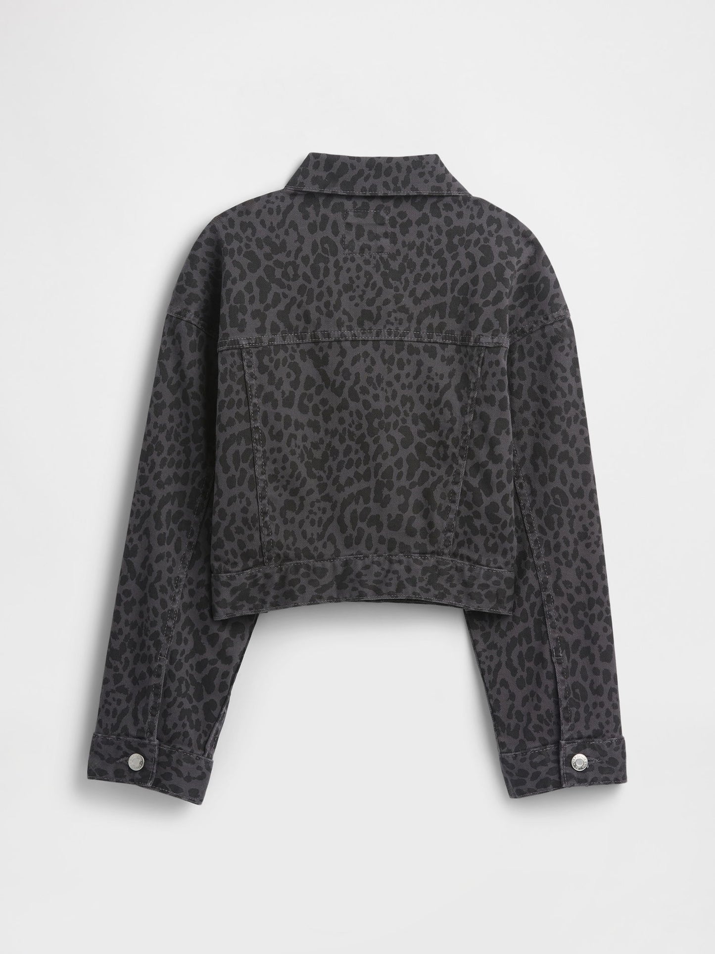 Siyah Boxy Leopar Ceket