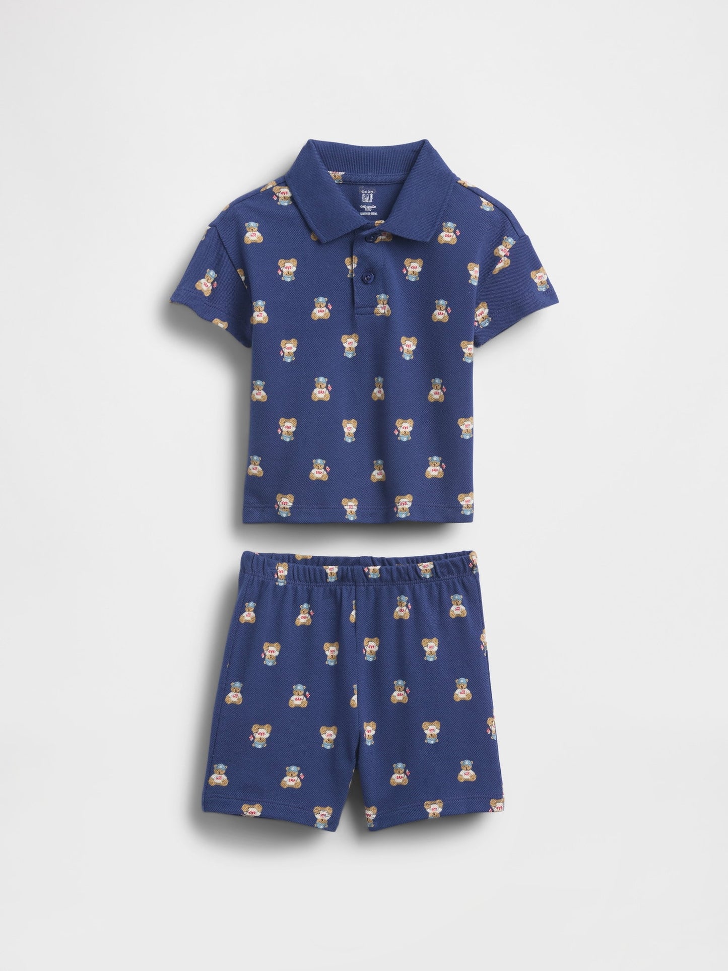 Mavi Baby Brannan Bear Pique Polo Outfit Set