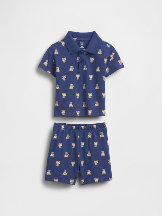 Mavi Baby Brannan Bear Pique Polo Outfit Set