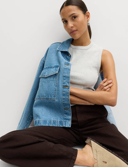 Pamuklu Slim Fit Üst