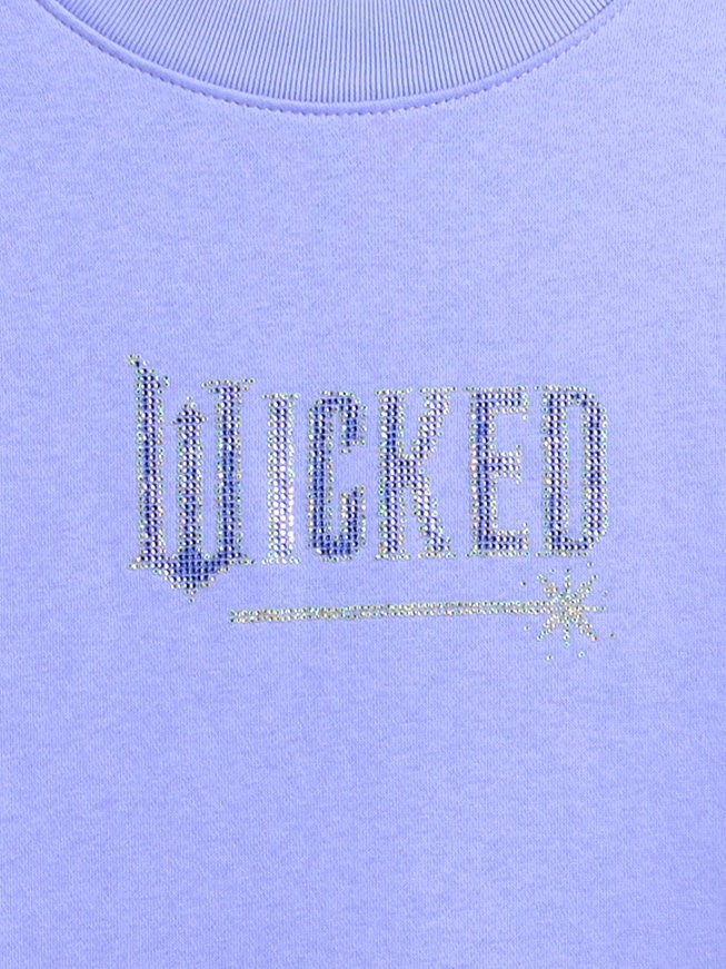 Açık Mavi Vintagesoft Wicked Crop Wedge Sweatshirt