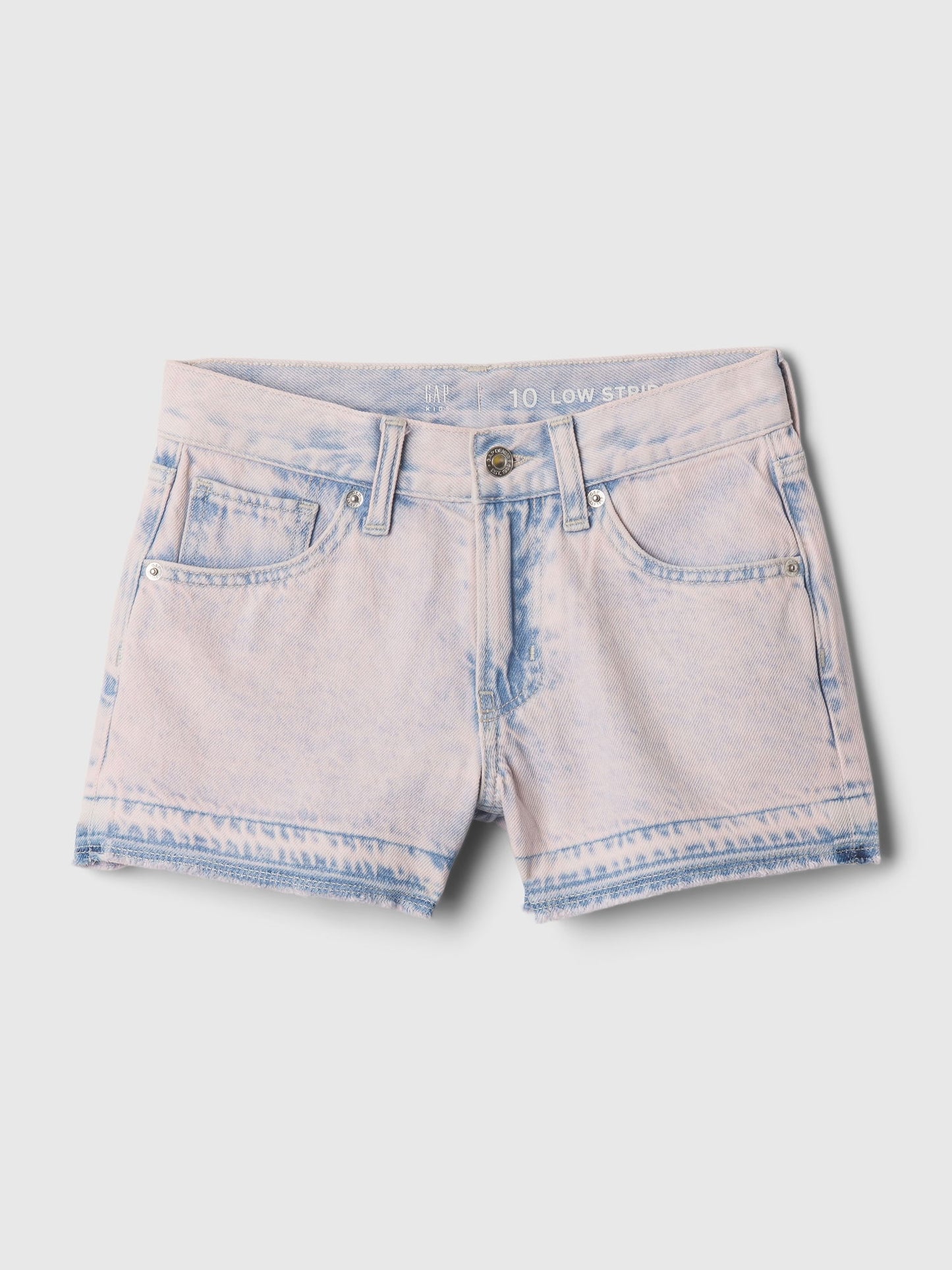 Pembe Düşük Bel Denim Şort