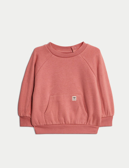 Pamuk Karışımlı Sweatshirt (0–3 Yaş)