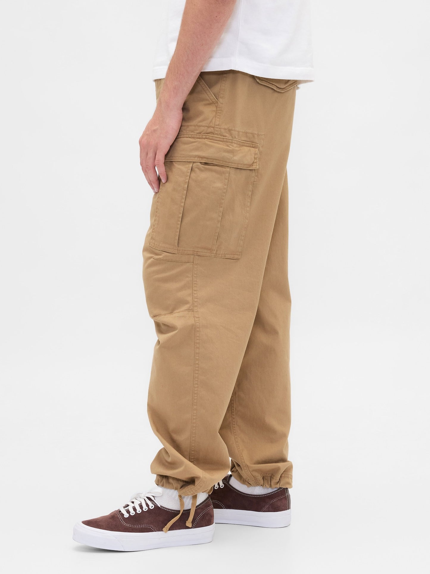 Açık Kahverengi Baggy Kargo Pantolon
