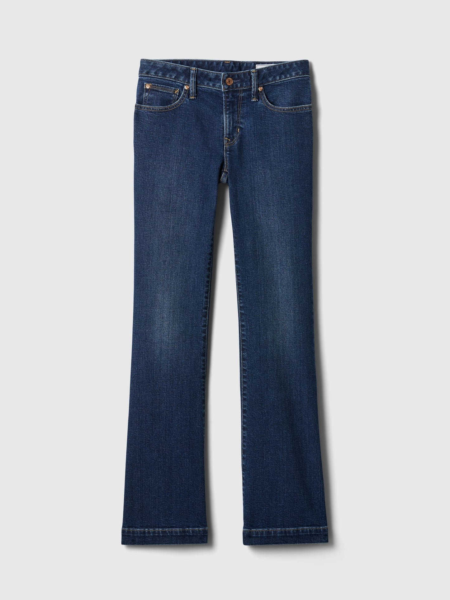 Koyu Mavi Low Rise Bootcut Jean Pantolon