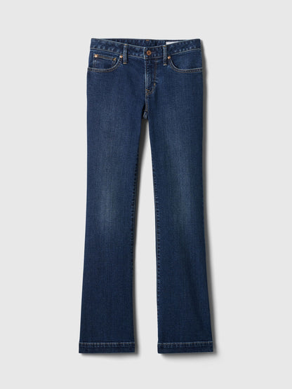 Koyu Mavi Low Rise Bootcut Jean Pantolon
