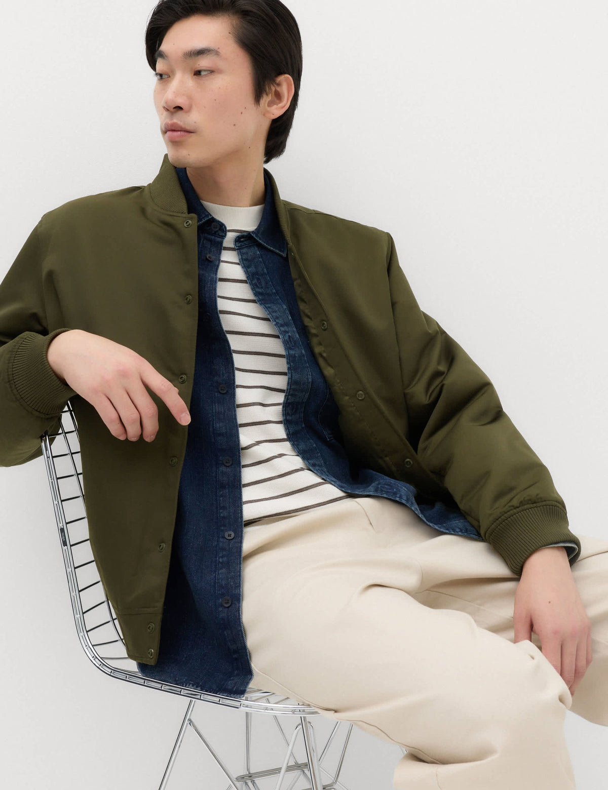 Saten Bomber Ceket
