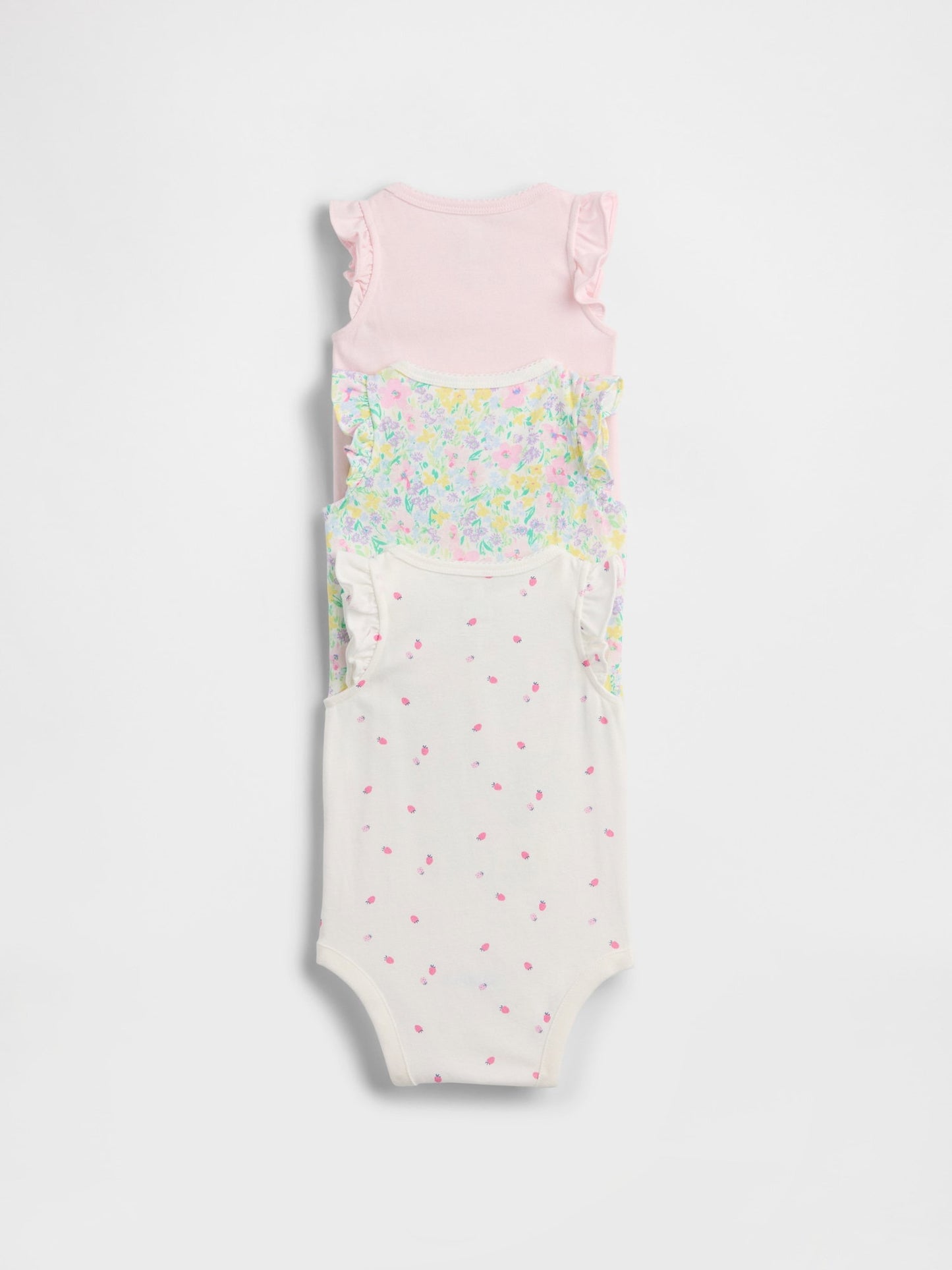 Çok Renkli First Favorites Organik Pamuk Bodysuit (3’lü)