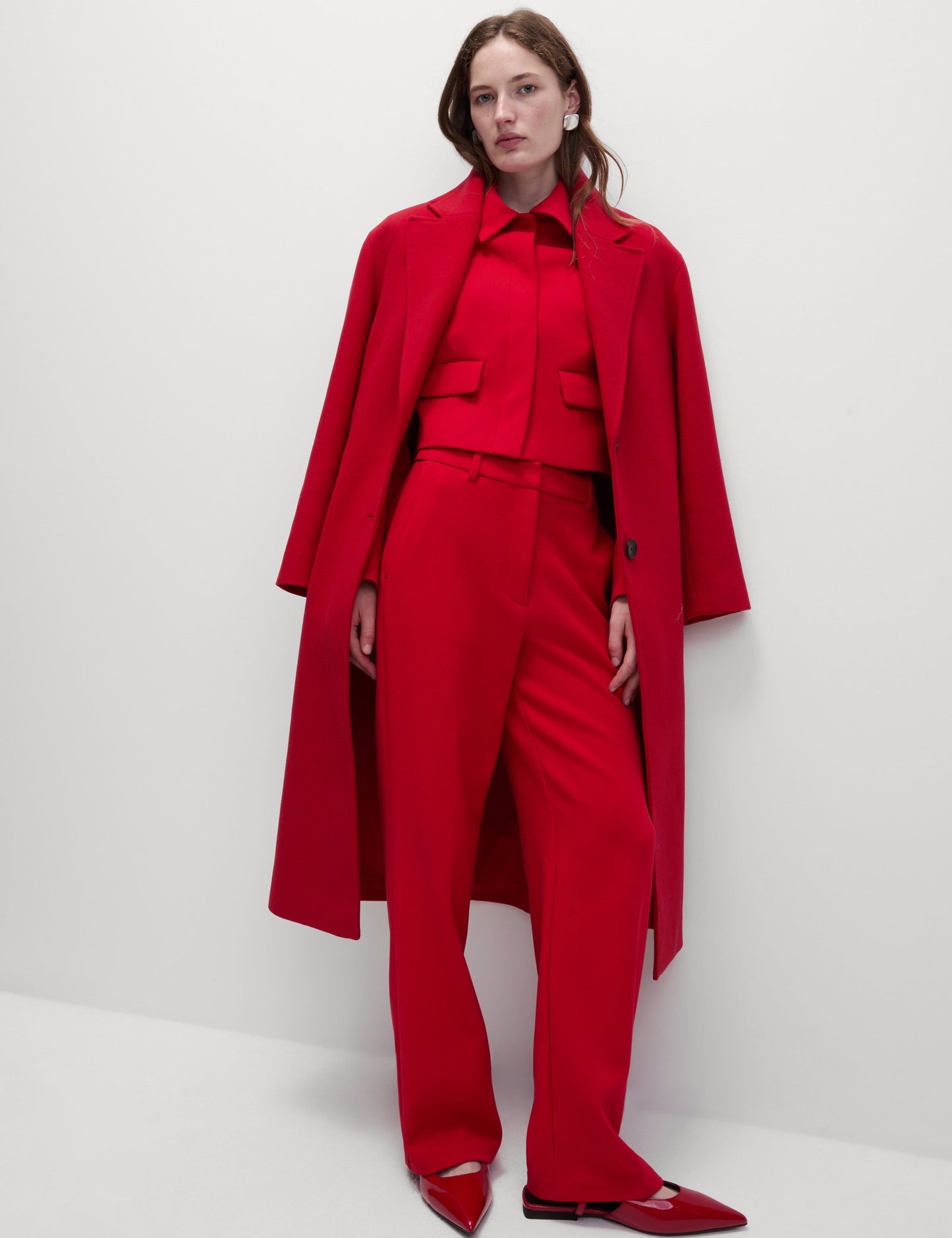Tailored Fit Düz Kesim Pantolon